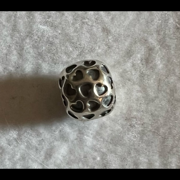 Pandora black hearts charm clip for bracelets - Picture 3 of 6